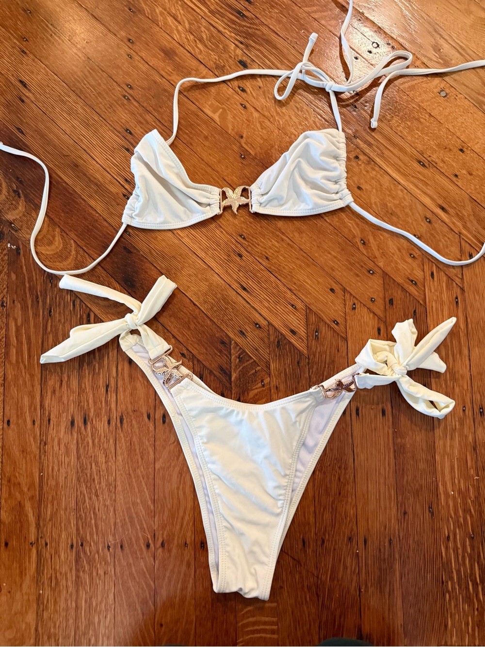 Ivory Tie-Side Bikini Set